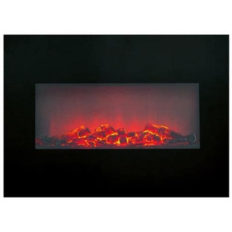 Camino Elettrico A Parete Memphis 80 Cm 1800w Riscaldamento A Muro Con Luce Led - Foto 2