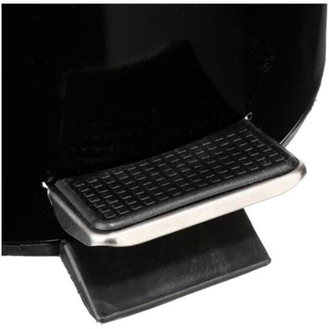 Pattumiera In Metallo - 3 L - H 24,5 Cm - Nero - Foto 2