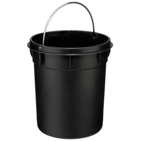 Pattumiera In Metallo - 3 L - H 24,5 Cm - Nero - Foto 3