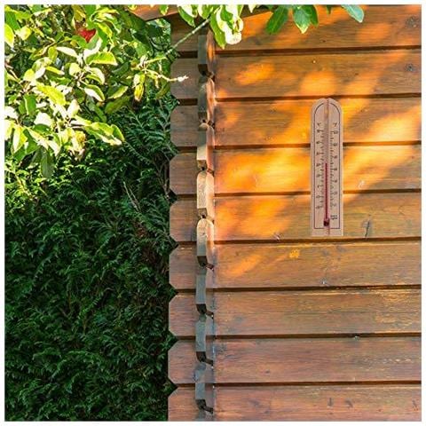 Tradizionale In Legno In Camera Termometro Per Misurare Temperatura Ambiente - Pu Essere Utilizzato Al Coperto O Allaperto Ed Ideale Per Casa Ufficio Giardino Serra O Garage - Foto 4