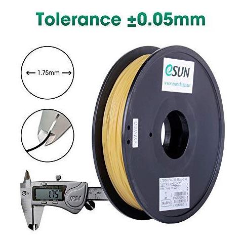 Solubile In Acqua Pva Filamento 175 Millimetri Pva Stampante 3d Filamento Precisione Dimensionale - 005 Millimetri 0.5kg (11 Libbre) Spool Di Stampa 3d Filamento Materiale Di Supporto Per Le Stampanti 3d Naturale - Foto 2