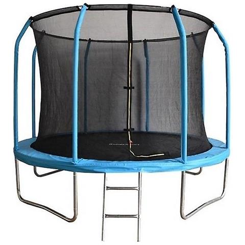 Trampolino Elastico - 244 Cm - Con Scala E Rete Di Sicurezza - Blu - Foto 1