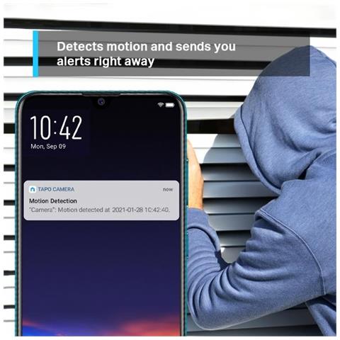 Tp-link Tapo C210 | Telecamera Wi-fi Di Sicurezza Domestica Pan/tilt | 1296p 15fps - Foto 2