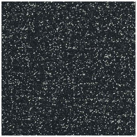 3 Fogli Di Flex Iron-on Grigio Chiaro, Grigio Scuro, Nero Glitter 30,5 X 30,5 Cm - - Foto 2