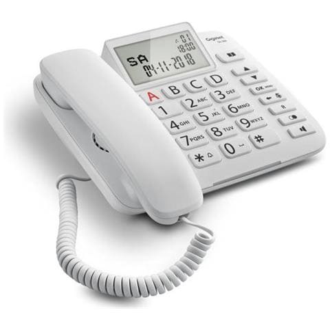 Dl380 Telefono Analogico Bianco Identificatore Di Chiamata - Foto 2