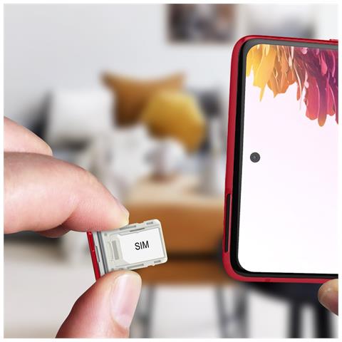 Slot Scheda Sim Di Ricambio Per Samsung Galaxy S20 Fe Rosso - Foto 8
