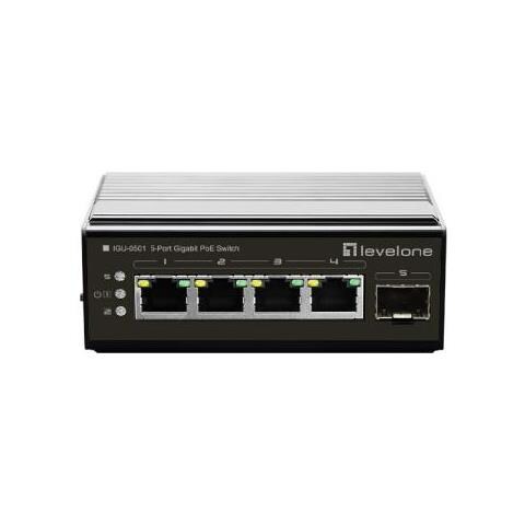 Igu-0501 Switch Di Rete Gigabit Ethernet (10/100/1000) Supporto Power Over Ethernet (poe) Nero - Foto 2