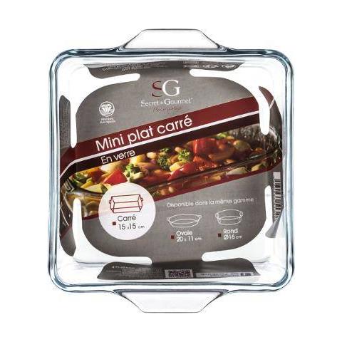 Mini Piatto In Vetro Resistente Al Calore, 13 X 13 Cm - Foto 2