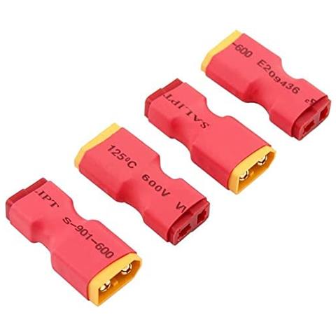 4 Pezzi Connettore Adattatore Maschio Xt60 Xt-60 In Femmina T-plug Senza Fili - Foto 1