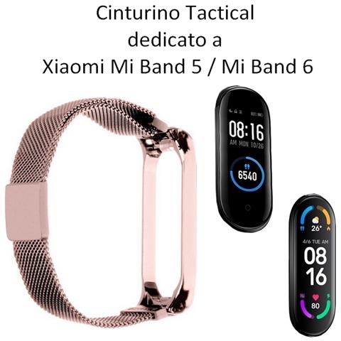 Cinturino 662 Originale Magnetic Steel Per Xiaomi Mi Band 5 - 6 Rosa - Foto 2
