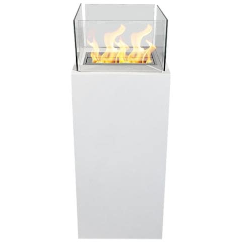 Camino A Bioetanolo Da Terra Per Interno Esterno Ischia Bianco 40x40x115 - Foto 1