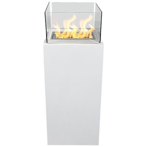 Camino A Bioetanolo Da Terra Per Interno Esterno Ischia Bianco 40x40x115 - Foto 2