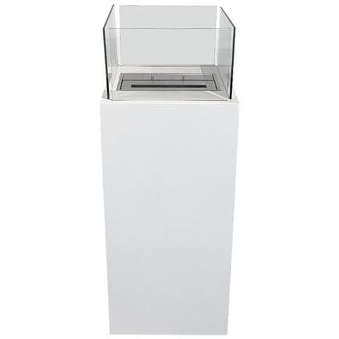 Camino A Bioetanolo Da Terra Per Interno Esterno Ischia Bianco 40x40x115 - Foto 6