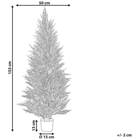 Pianta Artificiale In Vaso 153 Cm Cedar Tree - Foto 5