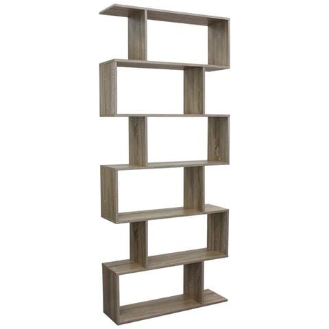 Libreria In Nobilitato Bilaminato A 6 Ripiani Linea Elegance - Brown - Foto 1