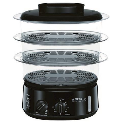 Simply Invents pentola a vapore 3 cestello /i Superficie piana 900 W Nero - Foto 1