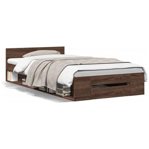 Giroletto Cassetto Rovere Marrone 75x190 Cm Legno Multistrato - Foto 2
