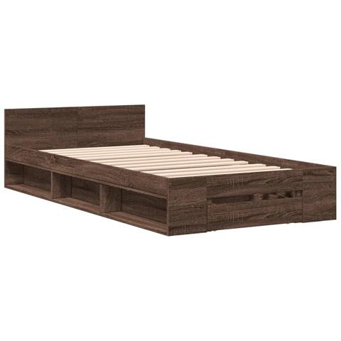 Giroletto Cassetto Rovere Marrone 75x190 Cm Legno Multistrato - Foto 3
