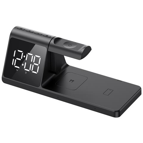 W3042 3 in 1 Wireless Charging Station Telefono cellulare, Smartphone Nero USB Carica wireless Auto - Foto 1