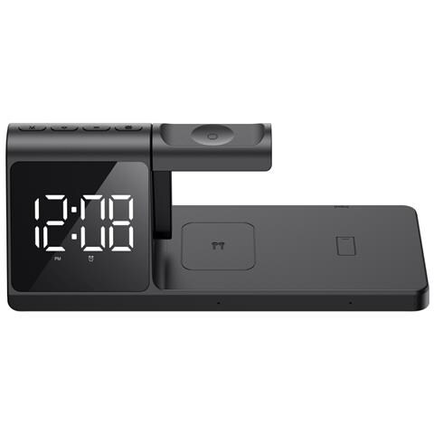 W3042 3 in 1 Wireless Charging Station Telefono cellulare, Smartphone Nero USB Carica wireless Auto - Foto 5