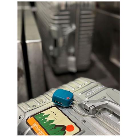 Lucchetto Connesso Airtag Compatibile Con Apple Find My Ipx6, Blu - Foto 2