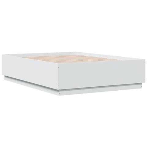 Giroletto Con Luci Led Bianco 135x190 Cm In Legno Multistrato - Foto 3