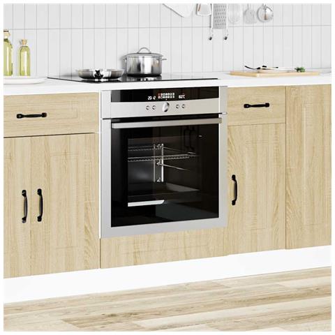 Armadio Per Forno Kalmar Rovere Sonoma In Legno Multistrato - Foto 3