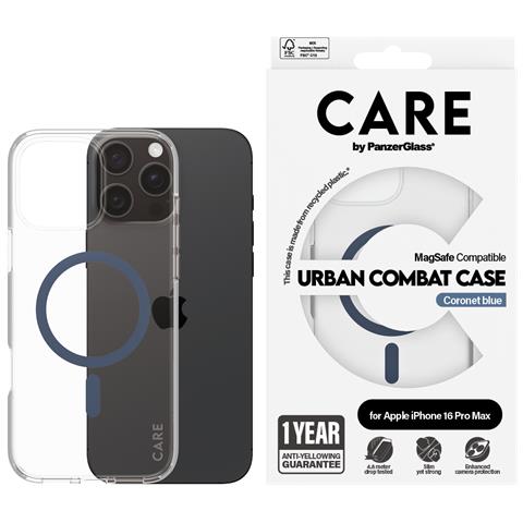 CARE by PG Blue MagSafe iPhone16 6.9 Pro custodia per cellulare Cover Trasparente - Foto 2
