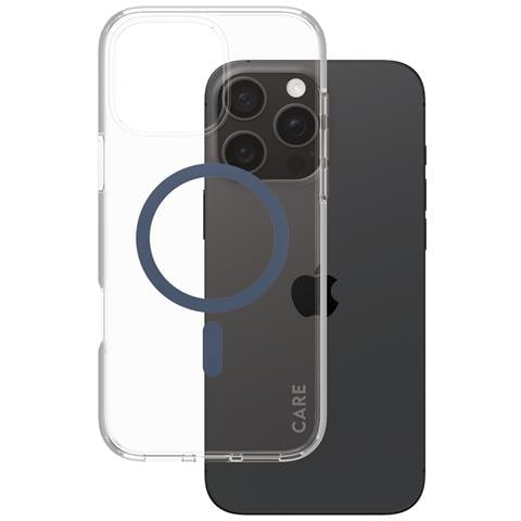 CARE by PG Blue MagSafe iPhone16 6.9 Pro custodia per cellulare Cover Trasparente - Foto 1
