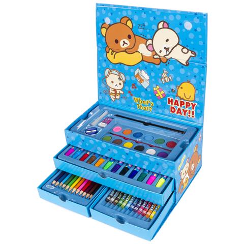 Set Di Pittura In Valigetta Con Cassetti, 54 Pezzi. Include Matite, Acquerelli, Pennarelli, Cere E Accessori. - Foto 1