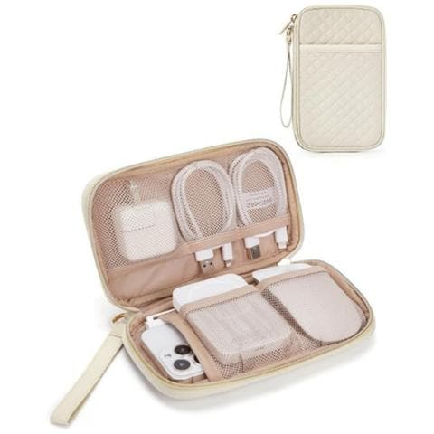 Borsa Organizer Per Dispositivi Elettronici Portatili Beige - Foto 2