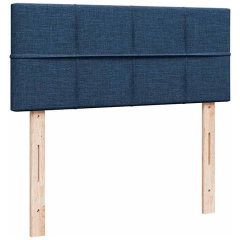 Pouf Letto con Materasso Blu 120x200 cm in Tessuto - Foto 9