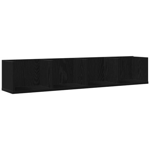 Mensola da Parete CD Rovere Nero 100x18x18 cm in Legno Ingegnerizzato - Foto 1