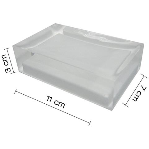 Portasapone D'appoggio In Resina Ra11 Serie Rainbow Bianco - Foto 2