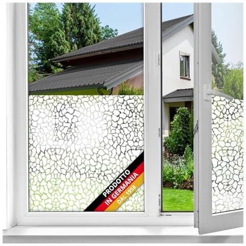 D-c-fix Pellicola Vetri Finestre Privacy Adesivo Statico Lava Oscurante Opaca Anti-uv Decorative Impermeabile Per Cucina, Casa, Ufficio, Bagno, Doccia Carta 45 X 150 Cm - Foto 1