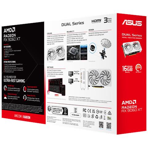 Dual RX 9060 XT AMD Radeon 16 GB GDDR6 Bianco - Foto 2