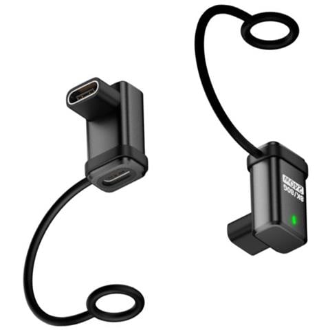 Adattatore Femmina-femmina Usb-c 240w, 120gbps, Angolo Retto (confezione Da 2) Black - Foto 2