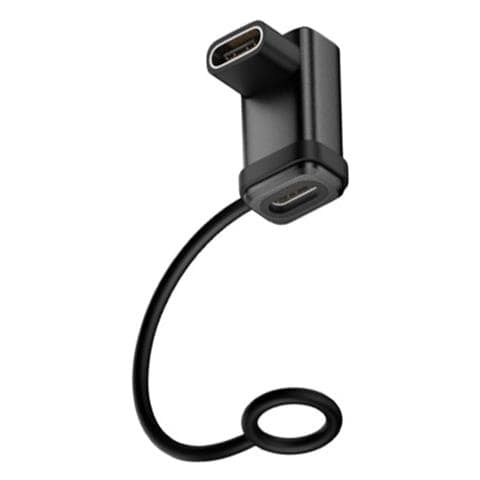Adattatore Femmina-femmina Usb-c 240w, 120gbps, Angolo Retto (confezione Da 2) Black - Foto 3