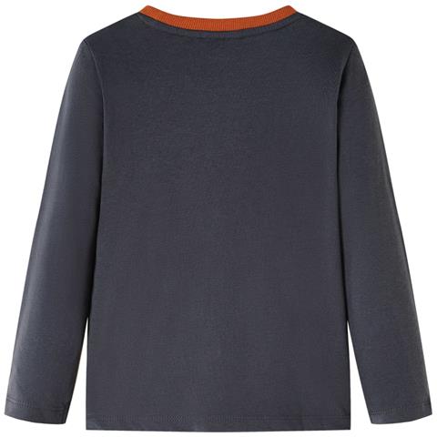 Maglietta per Bambini a Maniche Lunghe Antracite 104 - Foto 2