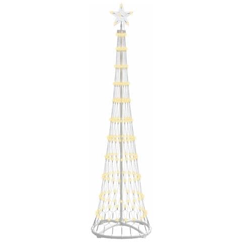 Albero di Natale LED Bianco caldo 51 x 51 x 190 cm Metallo - Foto 1