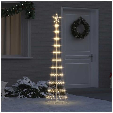 Albero di Natale LED Bianco caldo 51 x 51 x 190 cm Metallo - Foto 2