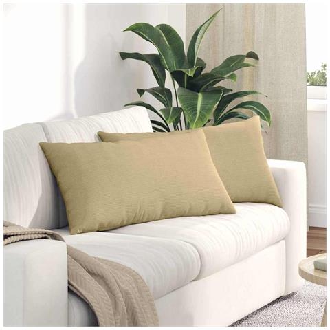 Cuscini da Divano 2 pcs Grigio Verde 80 x 40 cm - Foto 2