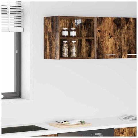 Armadio pensile Riga Rovere fumé 40 x 29,5 x 40 cm - Foto 2