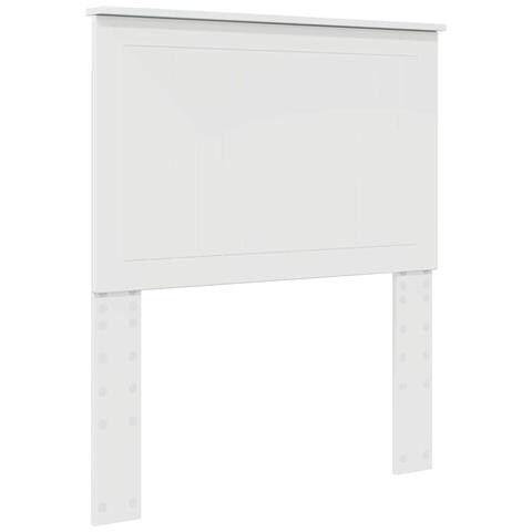 Testiera con testiera Bianco Lucido 80 cm Legno multistrato - Foto 1
