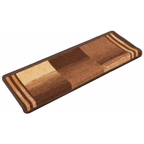 Tappetini per Scale Autoadesivi 10 pz 65x21x4 cm Marroni - Foto 2