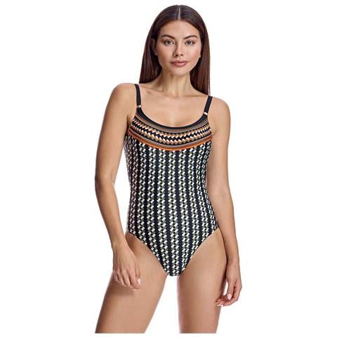 W250281 Costume Da Bagno Da Donna Con Scollo Tondo - Foto 1