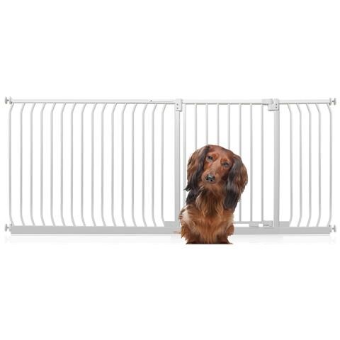Bettacare Cancelletto Per Cani Elite Con Montaggio A Pressione, 198cm - 207cm, Bianco Opaco - Foto 1