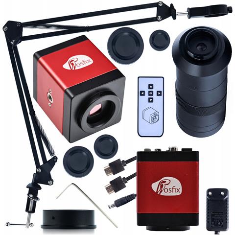 Set Di Microscopio Digitale Draco Pro Kmdrp-hdmi-vga - Qualità Immagine Fullhd, Sensore 2mp, Obiettivo 100x, Braccio Regolabile - Foto 1