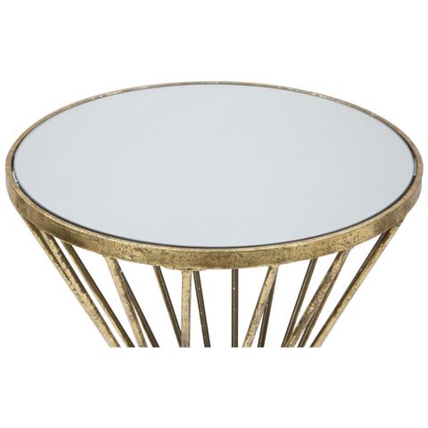 Tavolo Vkh591-oro-metallo-35x35x70 Cm - Foto 2