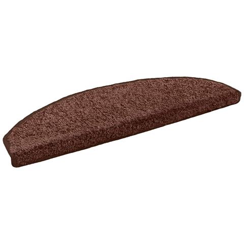 Tappetini per scale autoadesivi Semicircolare 15 pcs Marrone - Foto 1